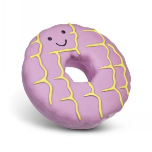 DOG TOY LATEX ICED RING BISCUIT